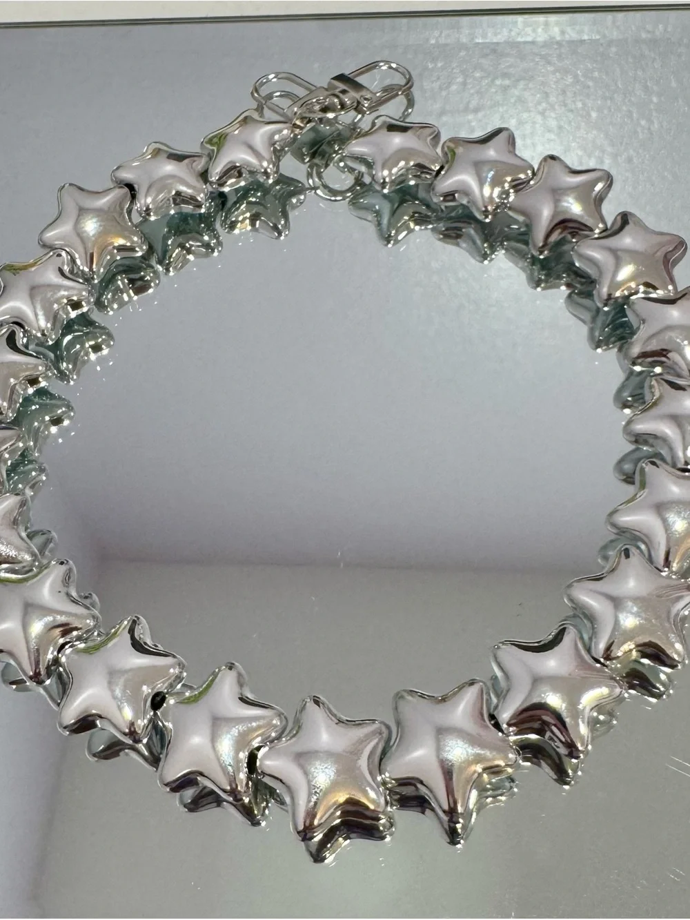 New Silver Star Bag Chain 18 inches